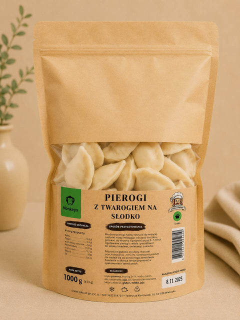 Pierogi ze słodkim twarogiem